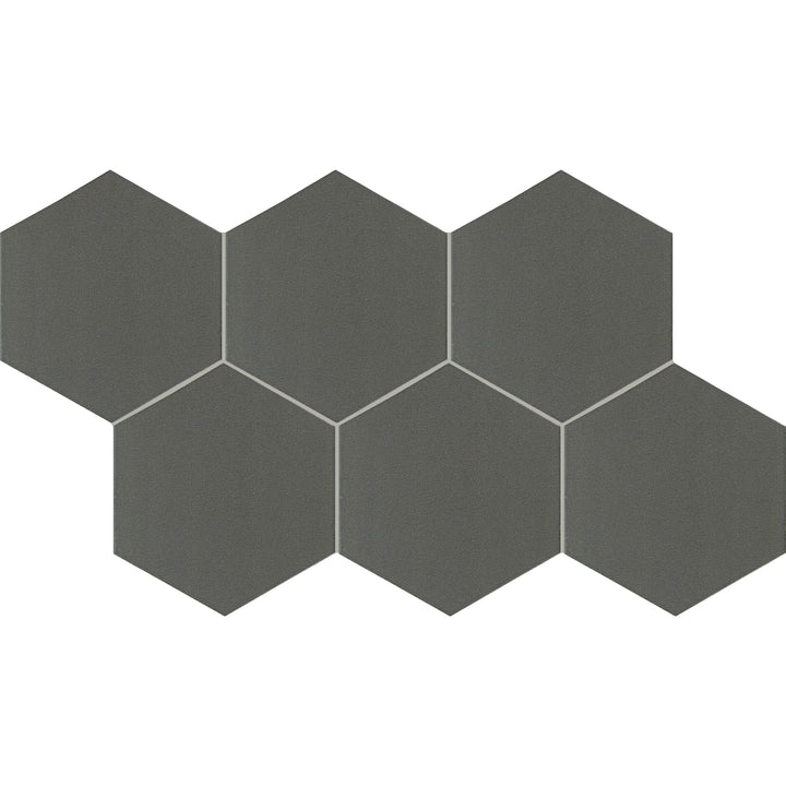 Inyo Floor Tile 8" Hex Olive Satin