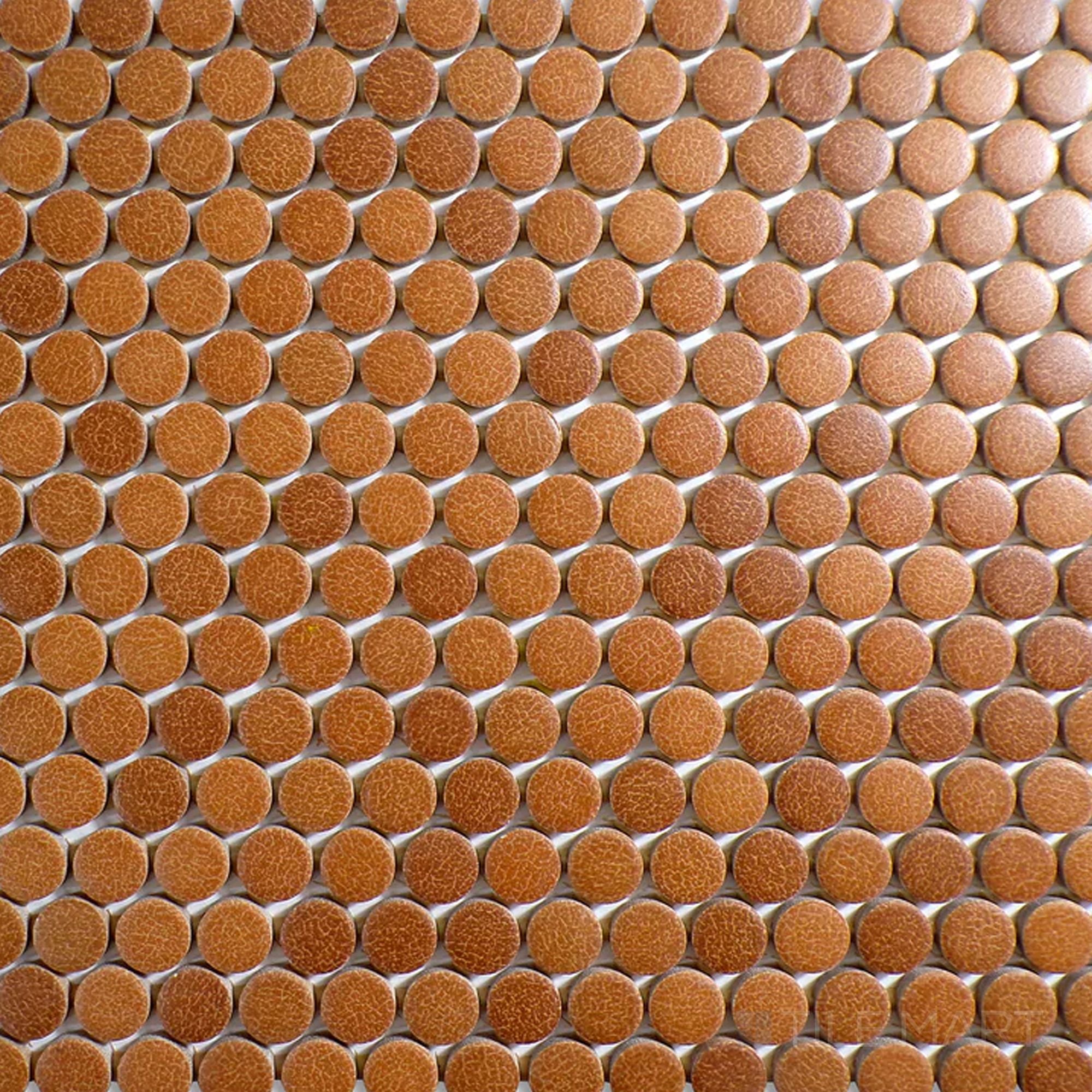 Inyo Ember Penny Round Matte Glazed Ceramic Mosaic – Tilemart