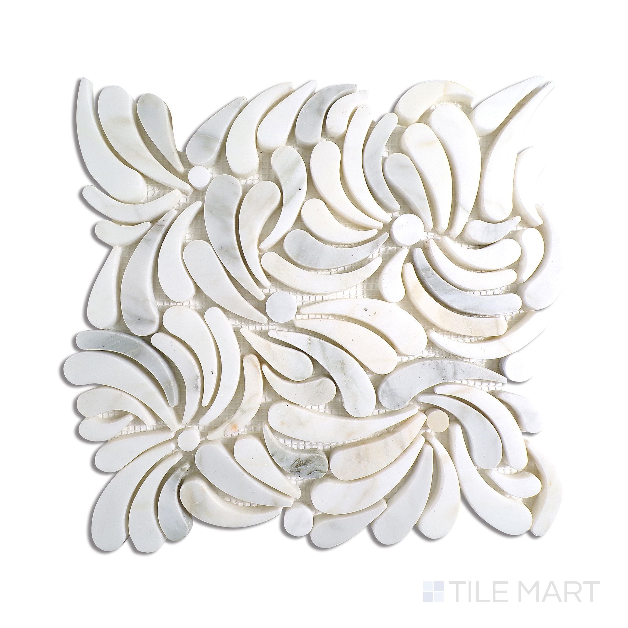 Lavaliere Calacatta Gold Windblown Honed Mosaic | Tilemart
