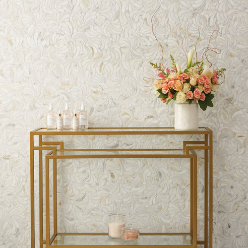 Lavaliere Calacatta Gold Windblown Honed Mosaic