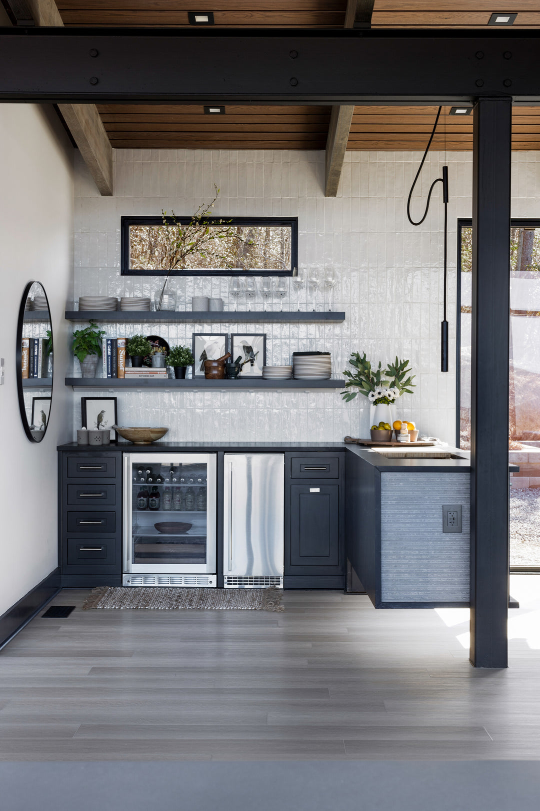 Remedy Elixir 2x10 glossy glazed porcelain tile is designed to make a statement, offering a sleek silhouette and eye-catching glazed finish.