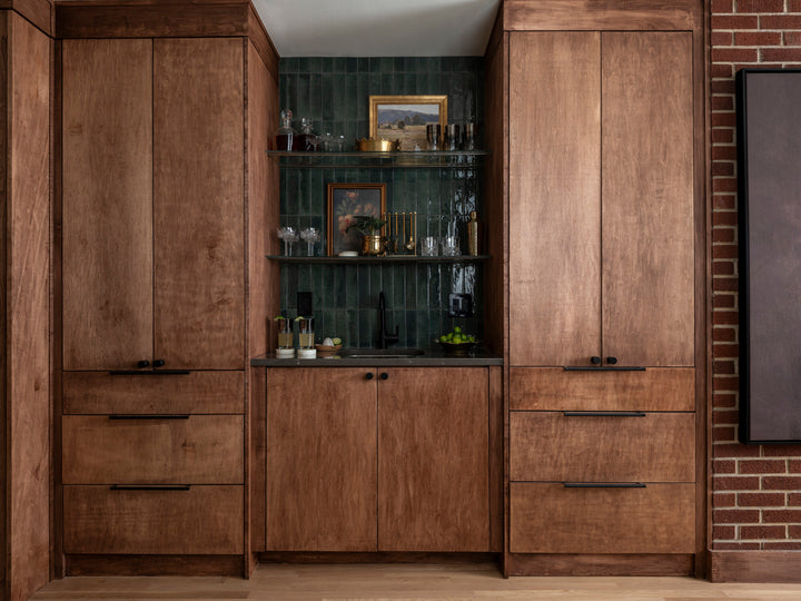 Highlighted in a fresh layout, the Remedy Herbal 2x10 glossy glazed porcelain tile reveals its botanical-inspired tone and polished surface.