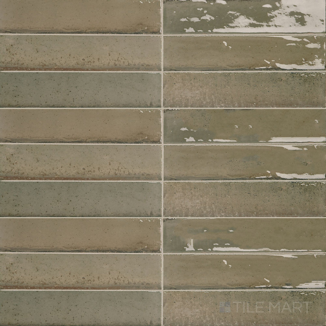 Direct top-down view of Remedy Antidote 2X10 Glossy Glazed Porcelain, showcasing its polished finish and sophisticated appeal.