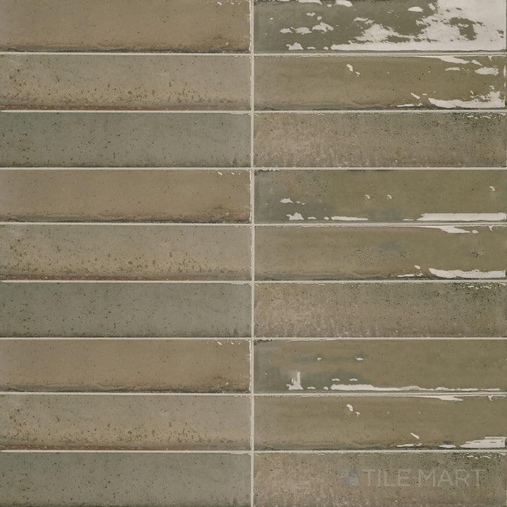 Direct top-down view of Remedy Antidote 2X10 Glossy Glazed Porcelain, showcasing its polished finish and sophisticated appeal.