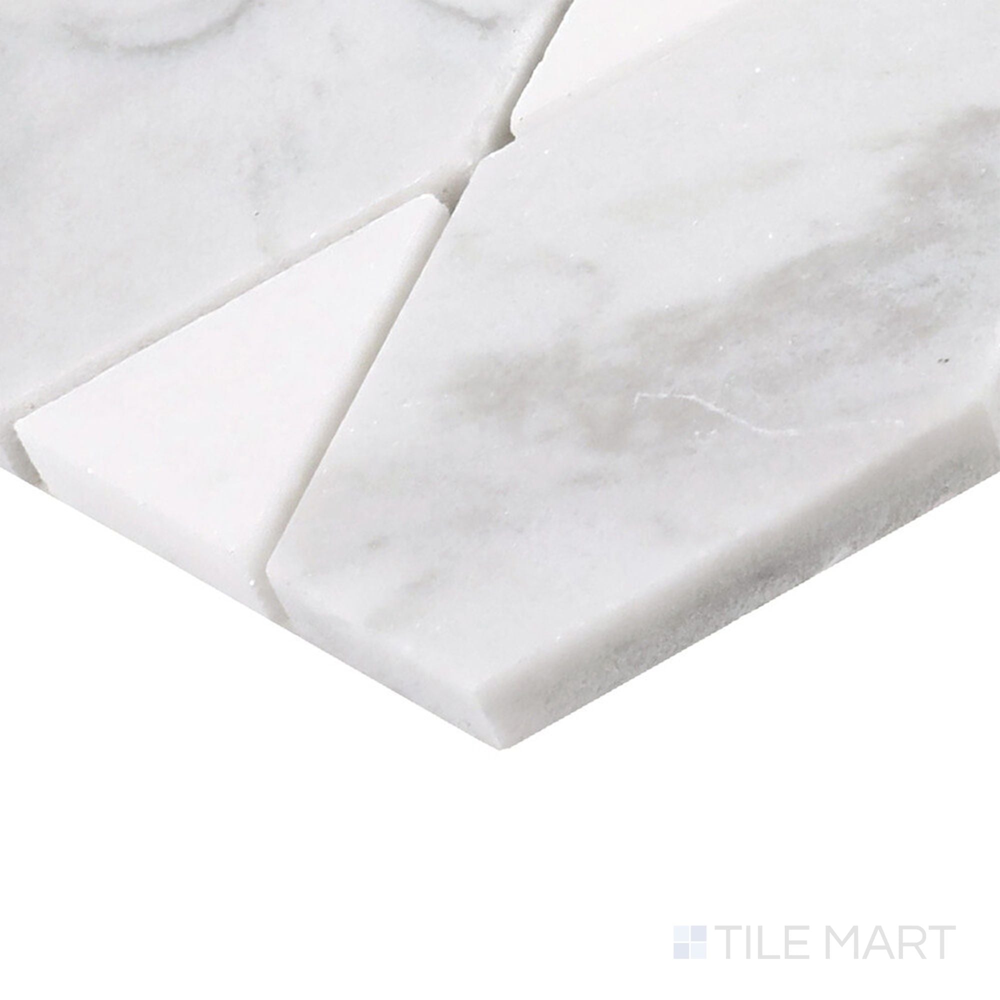 Perfit Mosaix Saran White & Thassos Reverse Polished Mosaic – Tilemart