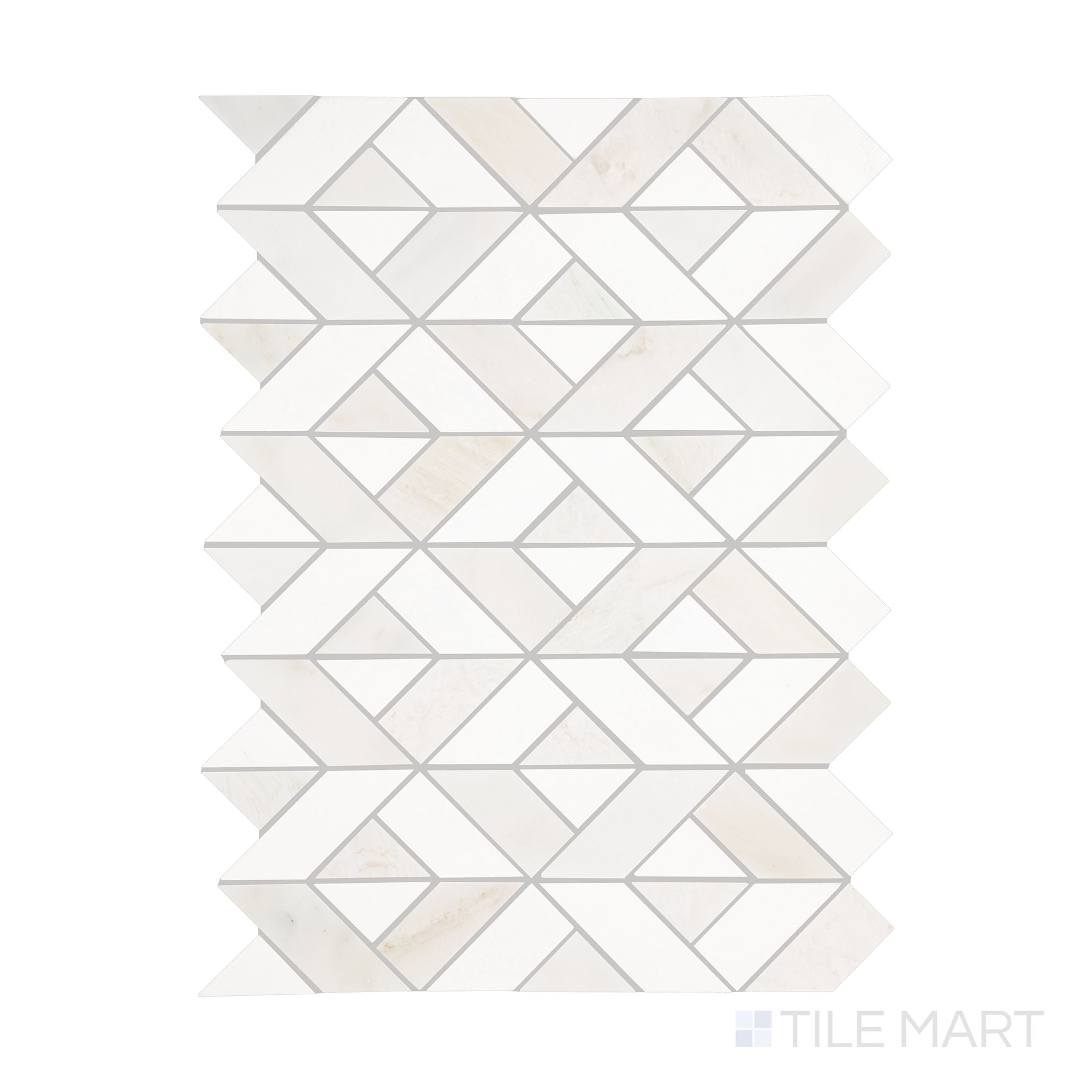 Perfit Mosaix Paradise & Thassos Swivel Polished Mosaic | Tilemart