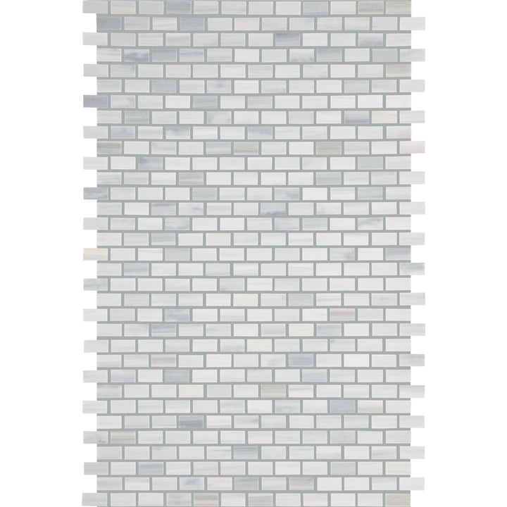Perfit Mosaix 0.5X1 Natural Stone Mosaic 18X12 Grey Palissandro Polished