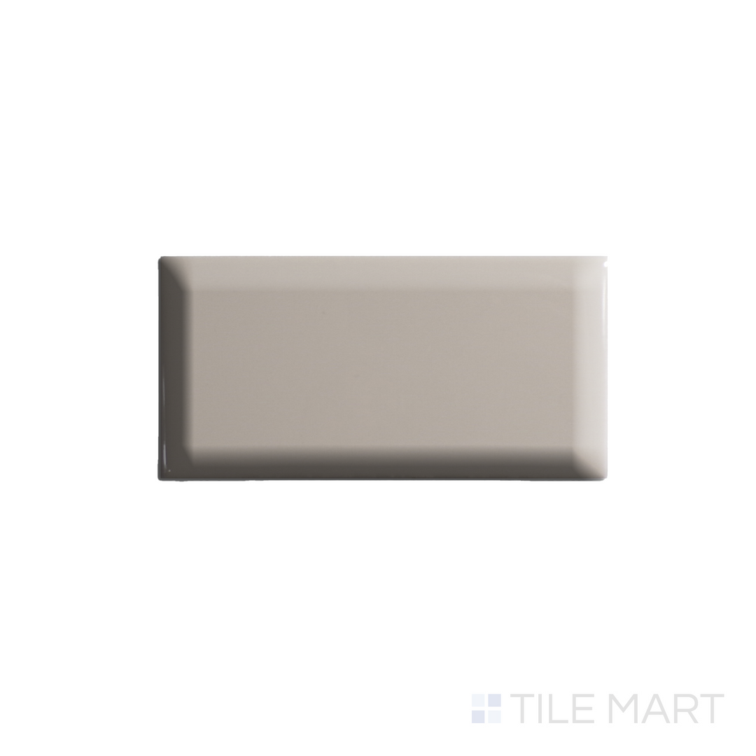 Color Wheel Beveled Wall Tile 3X6 Almond Glossy