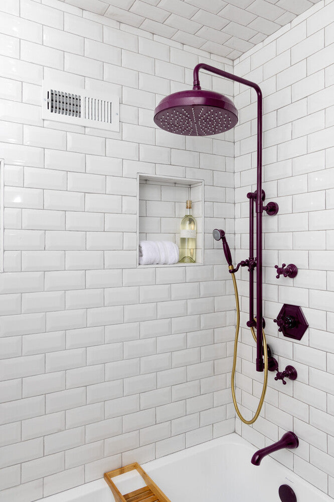 Color Wheel Classic Arctic White 3x6 beveled glossy glazed ceramic tile offers timeless appeal with its clean surface and crisp beveled edges.