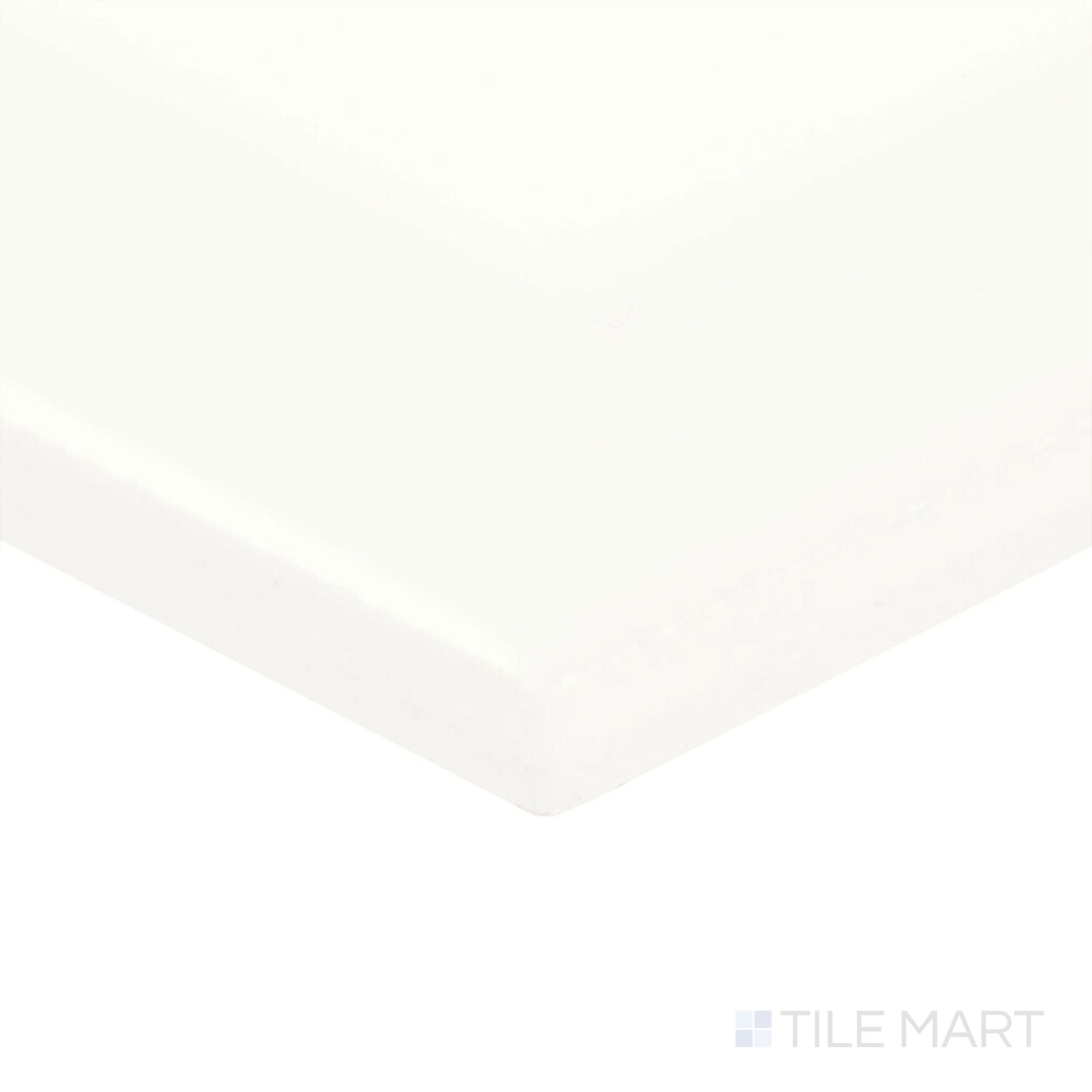 Color Wheel Classic Arctic White 3X6 Beveled Matte Glazed Ceramic