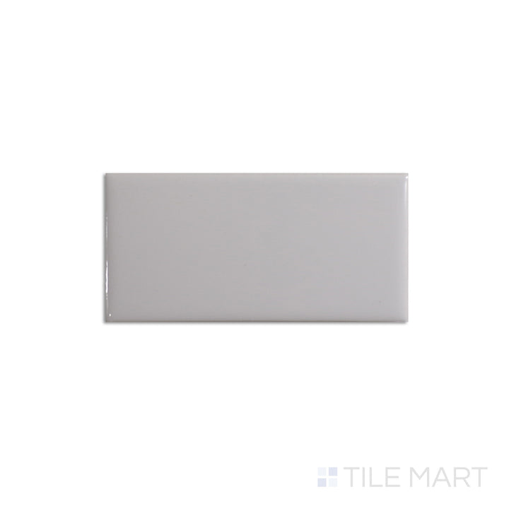 Color Wheel Ceramic Wall Tile 3X6 Arctic White Glossy