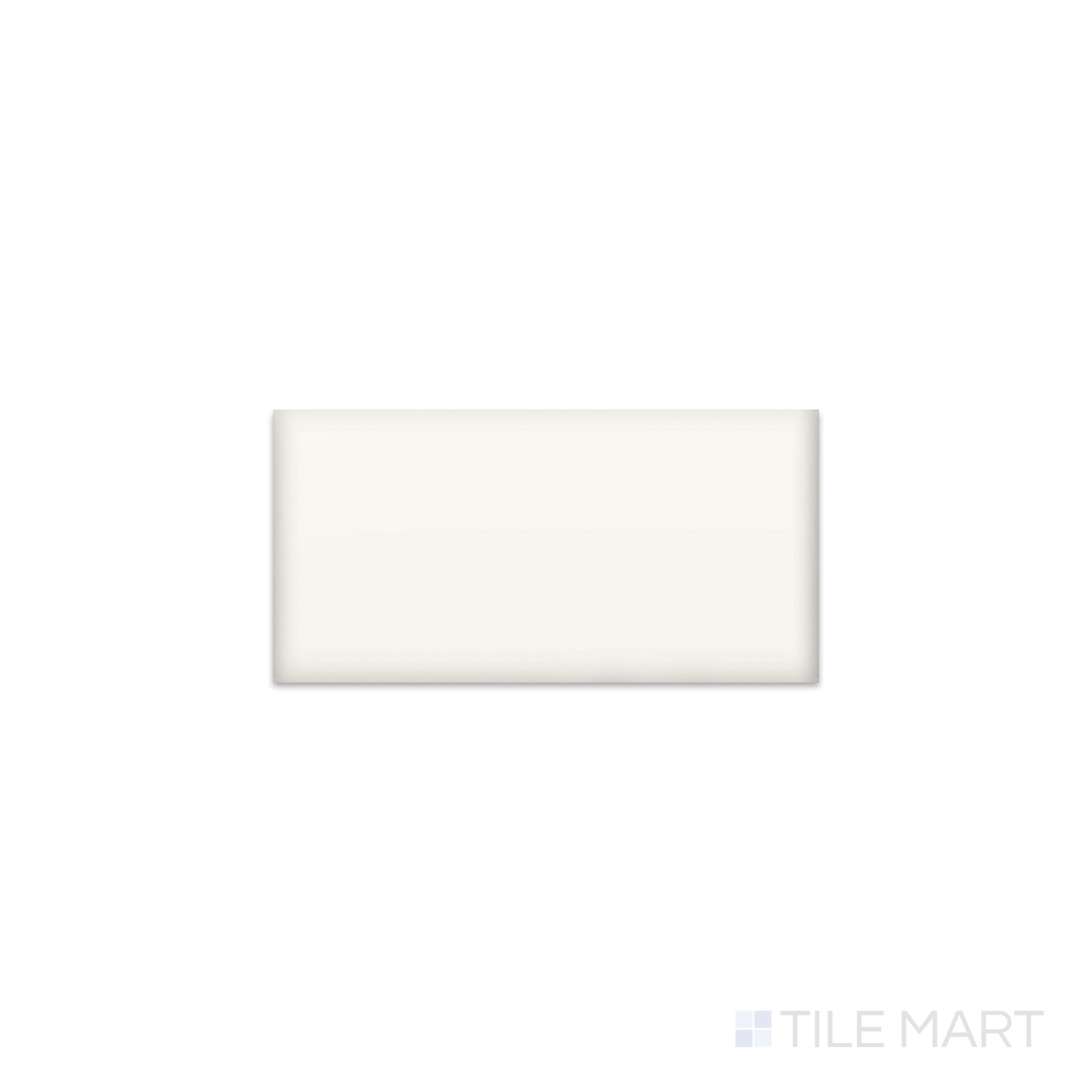 シンプルボディーアーマー(ホワイト) Color Wheel Classic Arctic White 3X6 Matte Glazed Ceramic Subway
