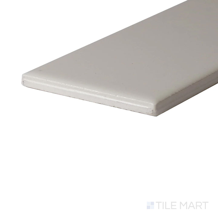 Close-up corner shot of Color Wheel Classic Biscuit 3X6 Matte Glazed Ceramic, featuring its warm neutral shade with a smooth, muted surface.