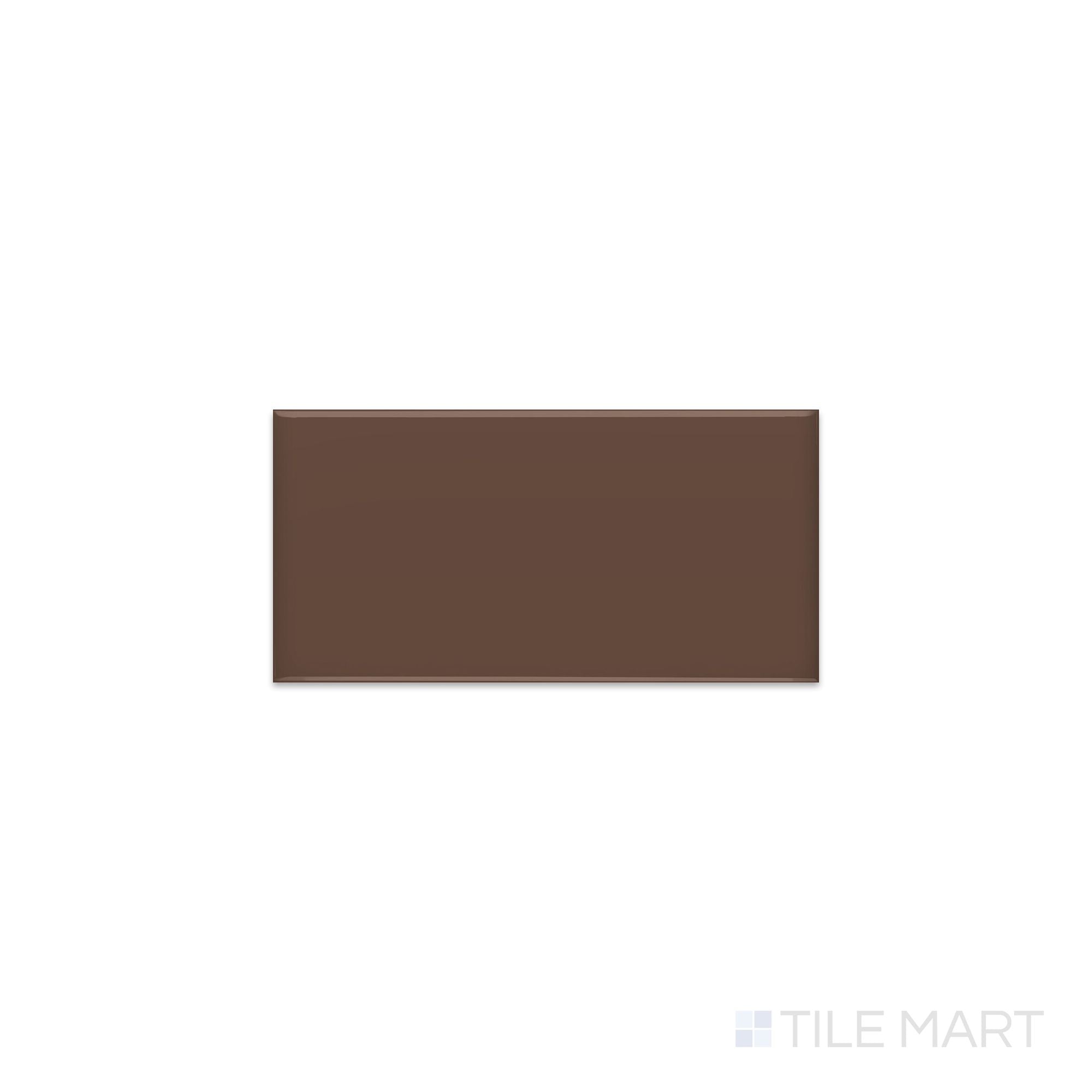 Color Wheel Classic Artisan Brown 3X6 Glossy Glazed Ceramic Subway