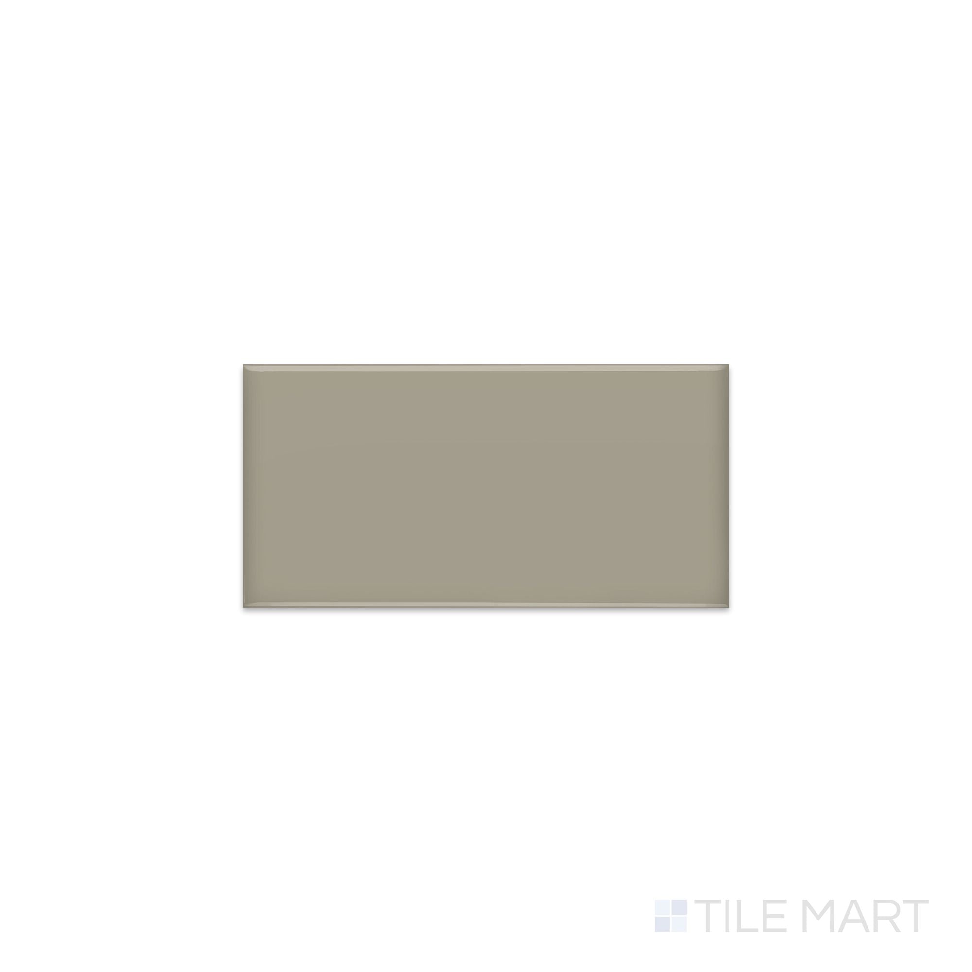 クリアーパール(マッドグレージュ ) Color Wheel Classic Architectural Gray 3X6 Matte Glazed Ceramic
