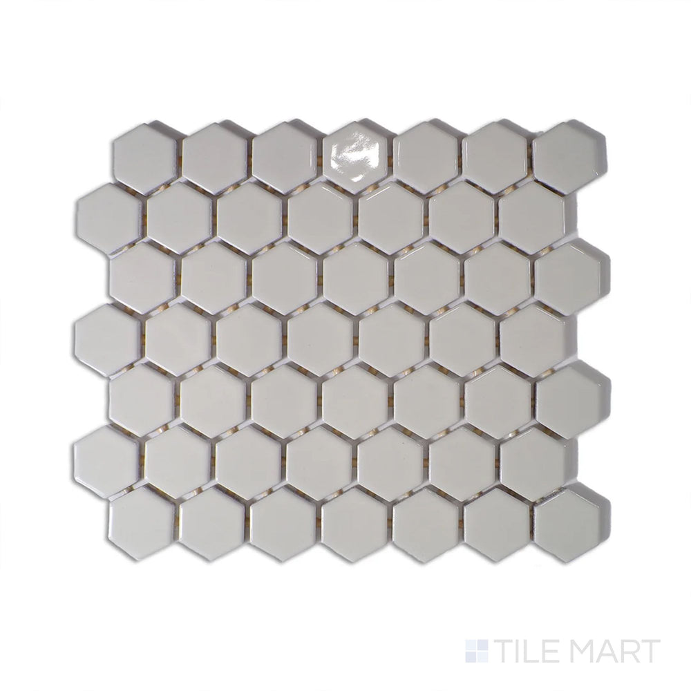 Diagonal view of Color Wheel Mosaic Biscuit 1.5