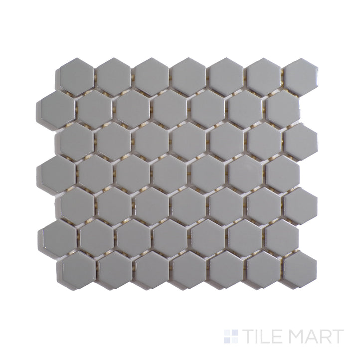 Color Wheel 1.5" Ceramic Mosaic 12X14 Desert Gray Glossy