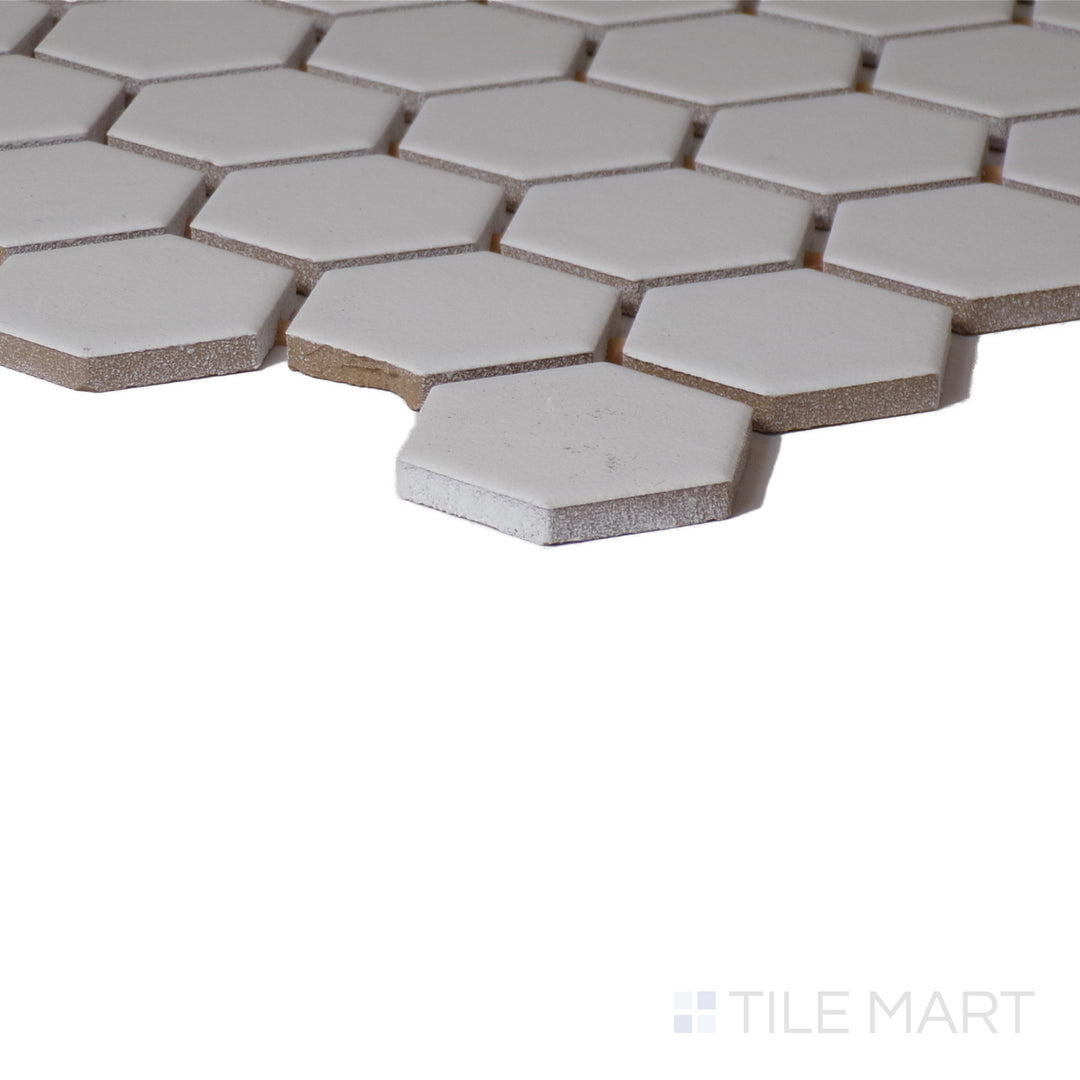 Color Wheel 1.5" Ceramic Mosaic 12X14 Arctic White Matte
