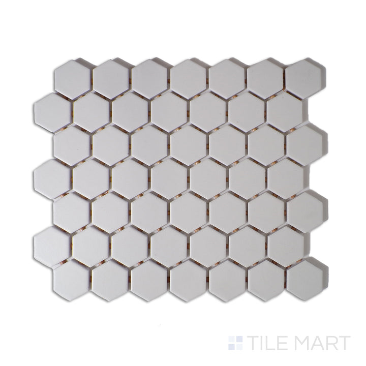 Color Wheel 1.5" Ceramic Mosaic 12X14 Arctic White Matte