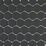 Color Wheel Mosaic Chalkboard 1.5" Hexagon Matte Glazed Ceramic