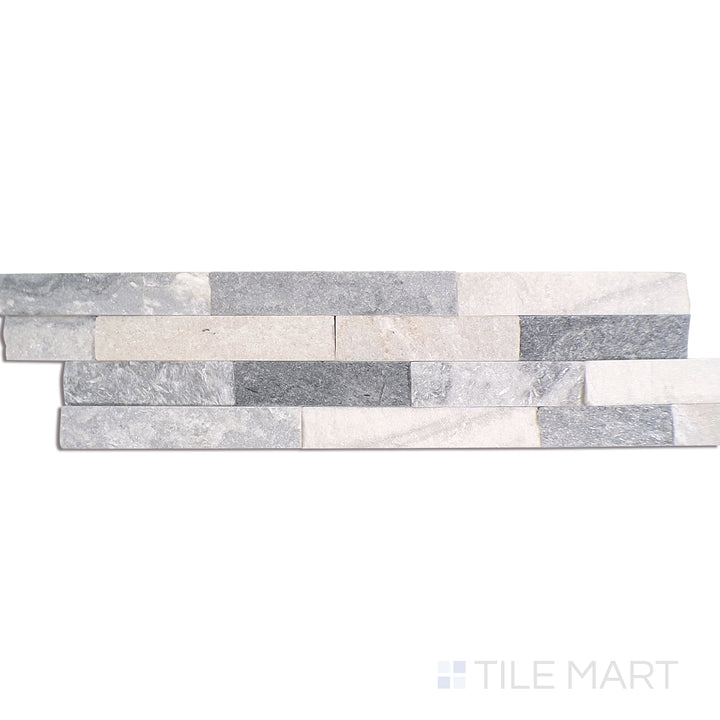 Rockmount Marble Stacked Stone Panel 6X24 Gray Splitface