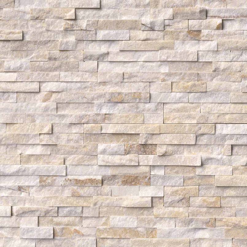 Top-down view of ARCTIC GOLDEN SPLITFACE 6x24 PANEL  QUARTZITE PANEL in SPLITFACE finish, featuring the surface texture and natural color blend.