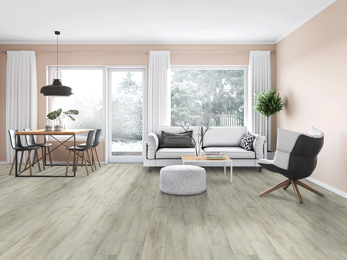 Ashton XL York Gray 9X60 Low Gloss Rigid Core Luxury Vinyl Plank