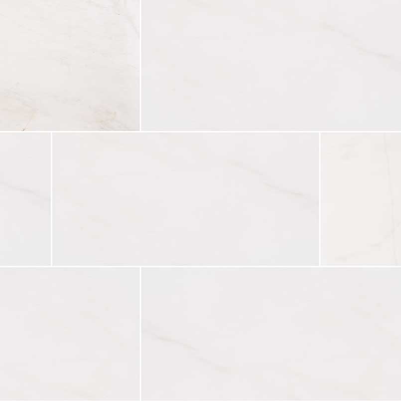 Top-down view of BIANCO DOLOMITE 12X24 POLISHED MARBLE TILE in POLISHED finish, presenting the elegant texture and rich color depth.