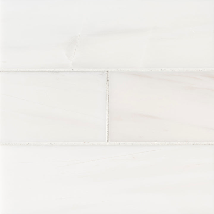 Bianco Dolomite Marble Field Tile 4X12 Polished