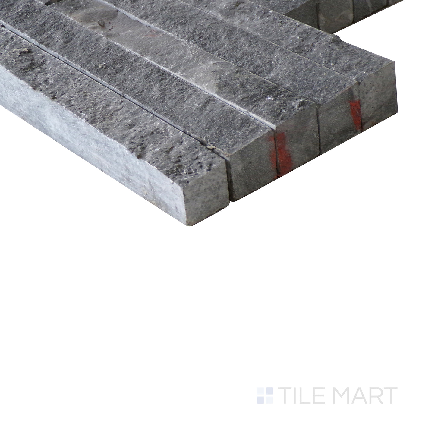Rockmount Marble Stacked Stone Panel 6X24 Charcoal Splitface