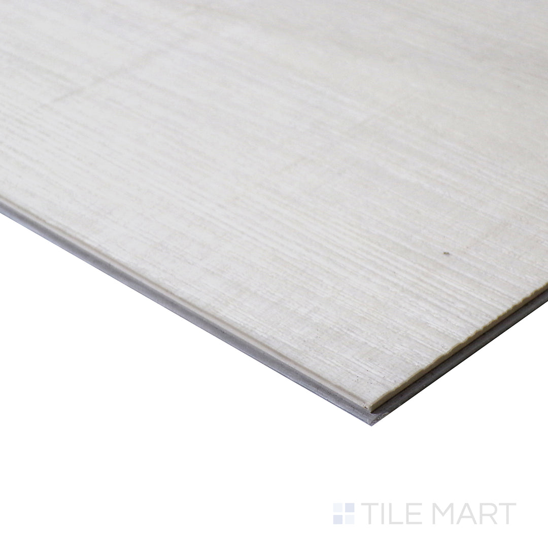 Corner shot of XL CYRUS BRIANKA 9x60 VINYL TILE with a LOW GLOSS finish, displaying the product's strong structure and nuanced texture from the corner.