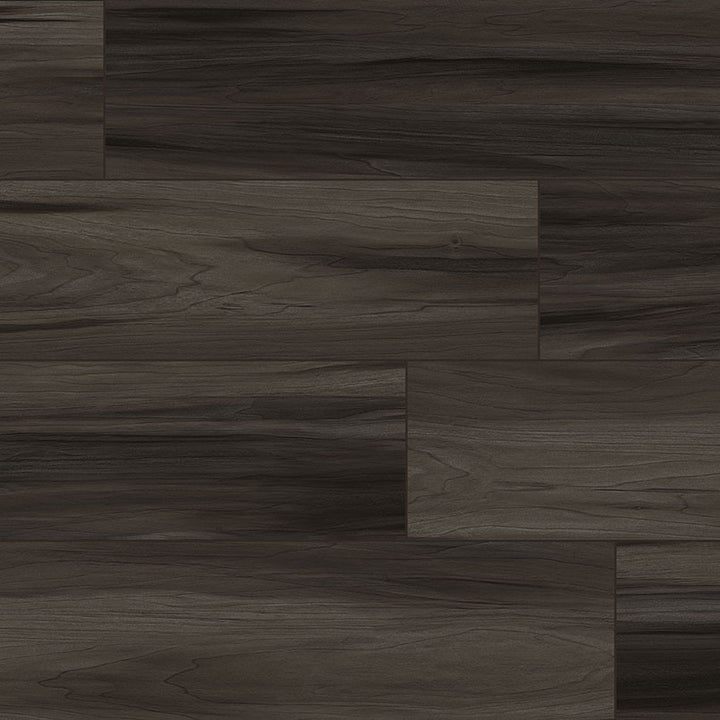 Top-down view of XL CYRUS JENTA 9x60 VINYL TILE in LOW GLOSS finish, presenting the elegant texture and rich color depth.