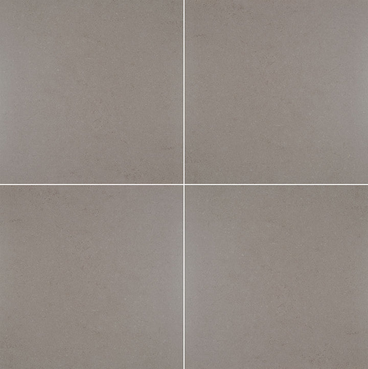 Top-down view of DIMENSIONS GRIS 24X24 PORCELAIN TILE in MATTE finish, revealing the intricate design and material finish.