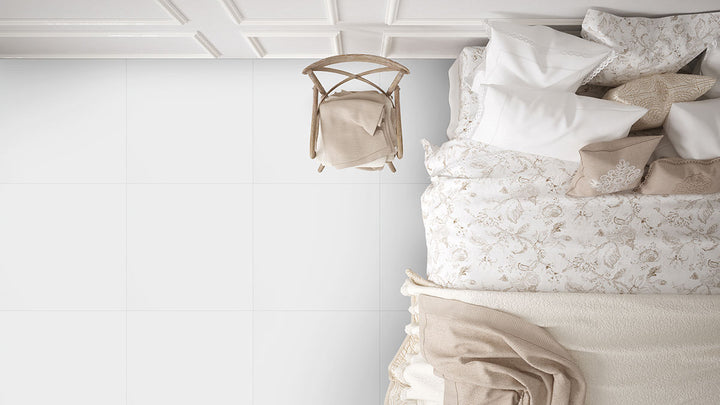 Presenting the stylish aesthetic of DOMINO WHITE 24X24 POLISHED PORCELAIN TILE with a POLISHED finish, complementing the contemporary décor with modern flair.