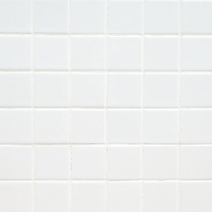 Domino 2X2 Porcelain Mosaic 12X12 White Matte