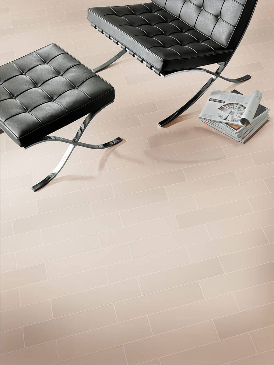 Emphasizing the beauty of ALMOND GLOSSY 4X16 PORCELAIN TILE with a GLOSSY finish, creating a relaxed atmosphere with its serene presence.