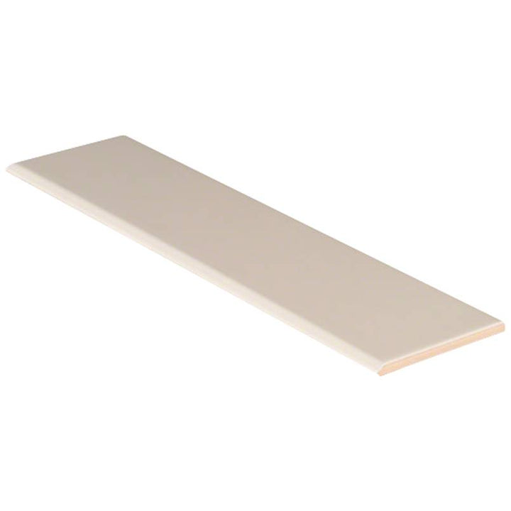 Domino Bullnose Porcelain Subway Tile 4X16 Almond Glossy