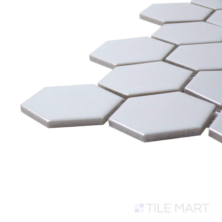 Domino 2" Hexagon Porcelain Mosaic Misc. Gray Matte
