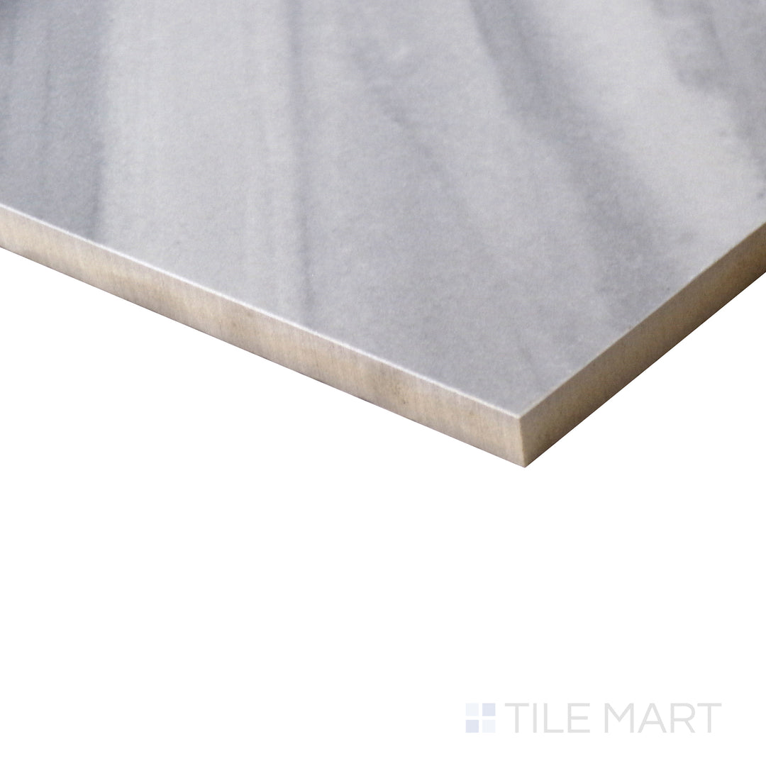 Corner shot of EDEN BARDIGLIO 12X24 MATTE PORCELAIN TILE with a MATTE finish, offering a close-up look at the product's durability and material thickness at the corner.