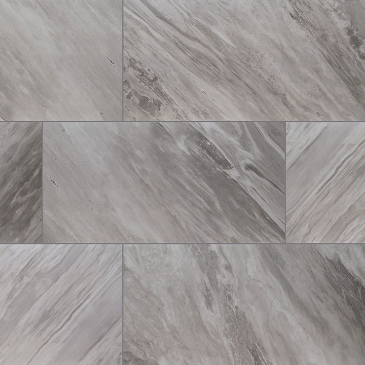 Top-down view of EDEN BARDIGLIO 24X48 MATTE in PORCELAIN TILE with a MATTE finish, emphasizing its surface details and BARDIGLIO hues.