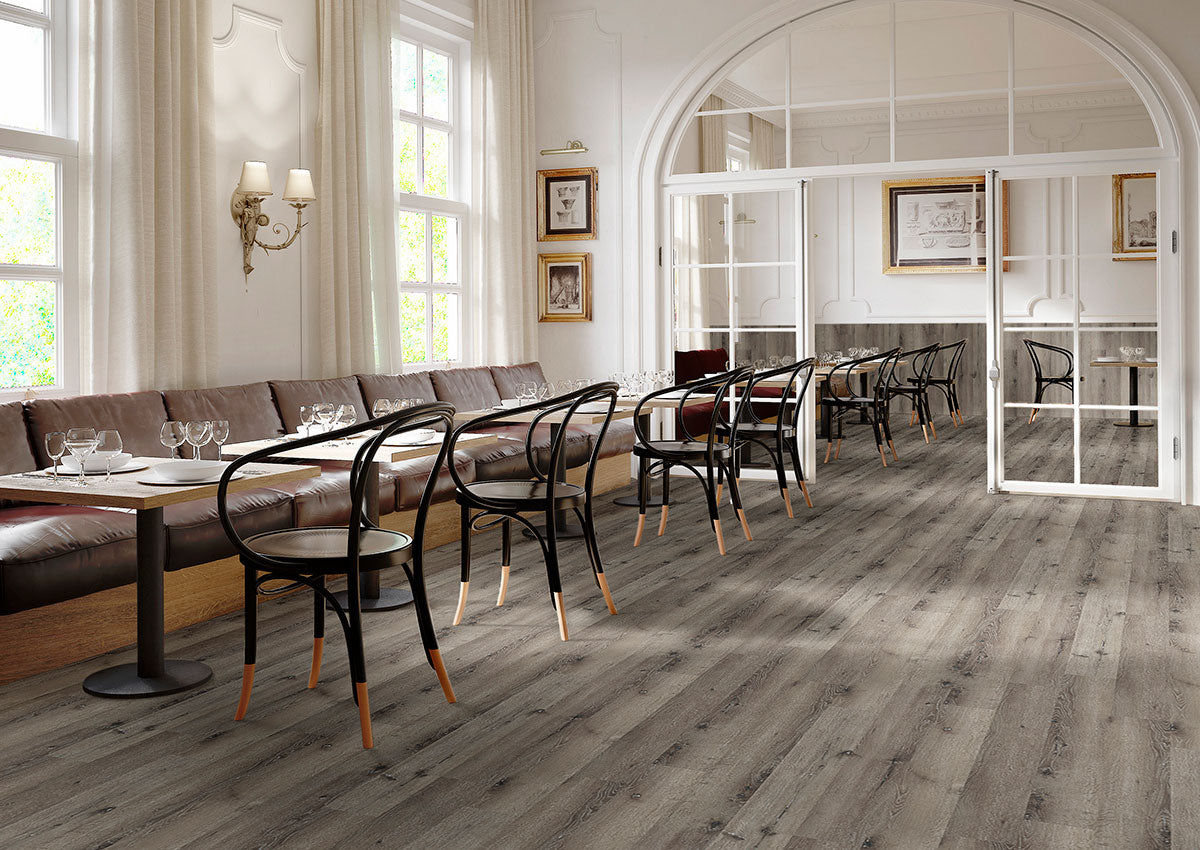 Glenridge Charcoal Oak 6X48 Low Gloss Dryback Luxury Vinyl Plank