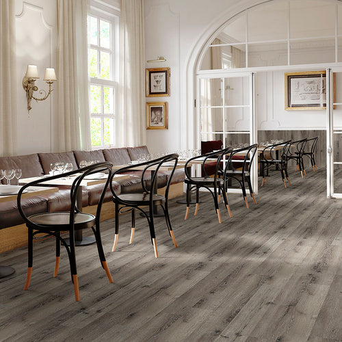 Glenridge Charcoal Oak 6X48 Low Gloss Dryback Luxury Vinyl Plank