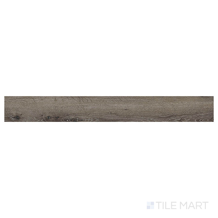 From a straight-overhead perspective, Glenridge Charcoal Oak 6x48 low gloss luxury vinyl plank showcases dark oak styling with a matte finish.