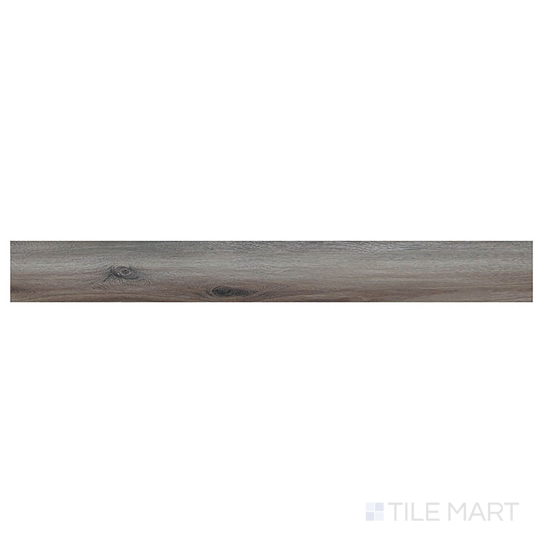 Seen from above, Glenridge Midnight Maple 6x48 low gloss luxury vinyl plank reveals rich, dark brown hues and soft maple graining.