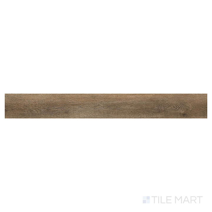 Glenridge Reclaimed Oak 6x48 low gloss vinyl plank shown in a top-down view emphasizes its distressed oak texture and rustic tones.