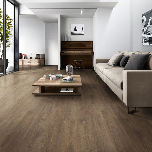 Glenridge Saddle Oak 6X48 Low Gloss Dryback Luxury Vinyl Plank