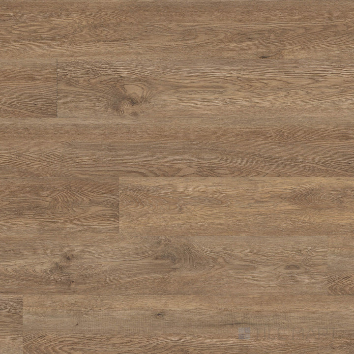 Overview of Glenridge Saddle Oak 6x48 low gloss luxury vinyl plank – warm medium-brown tones with classic oak graining.