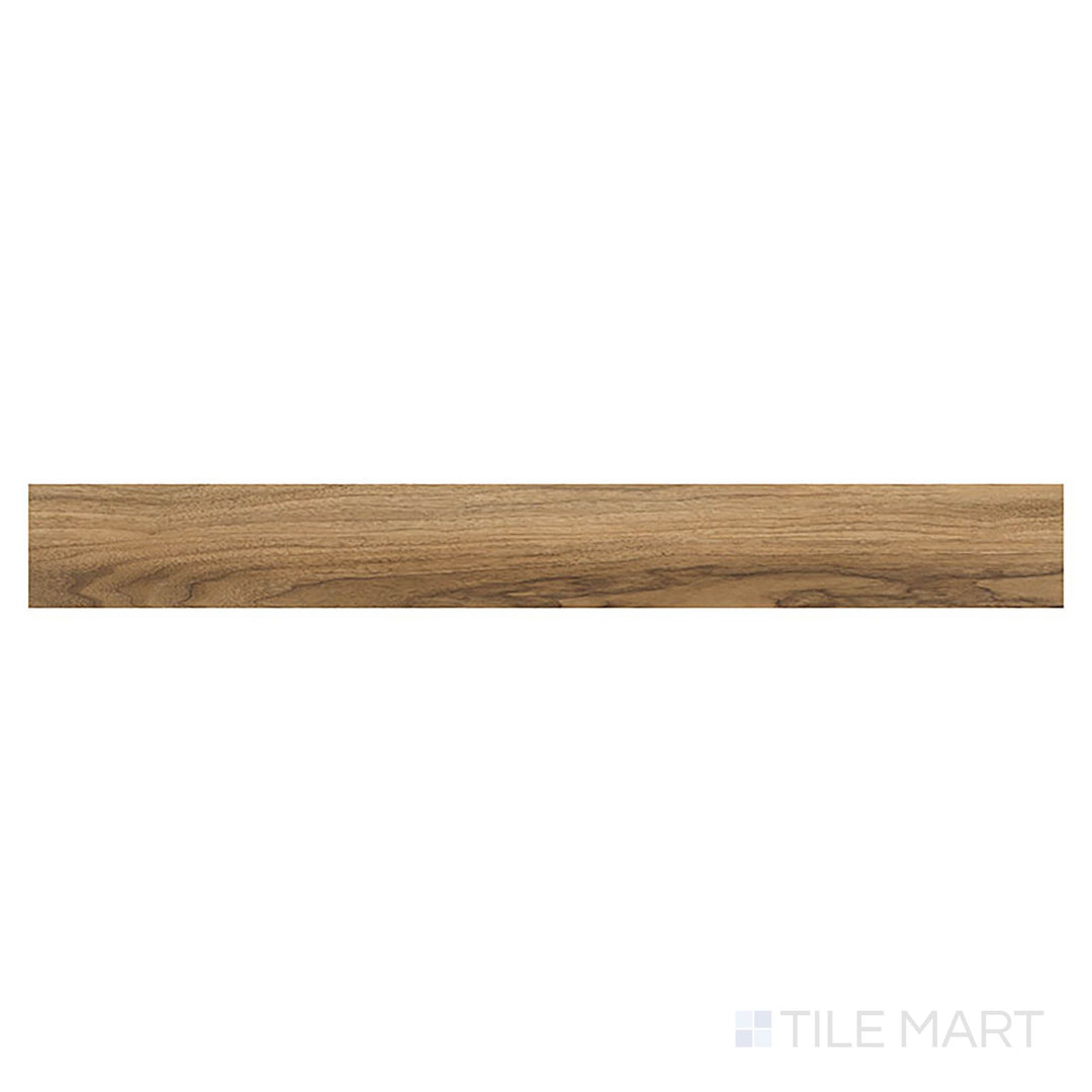 Top-down image of Glenridge Tawny Birch 6x48 low gloss luxury vinyl plank displays golden birch tones with smooth linear grain.