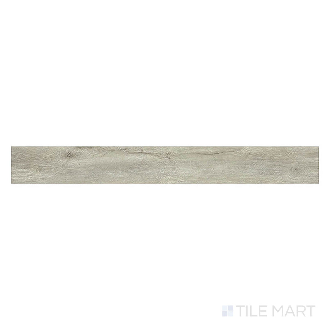 From a bird’s-eye view, Glenridge Twilight Oak 6x48 low gloss vinyl plank shows moody gray-brown tones with refined oak texture.