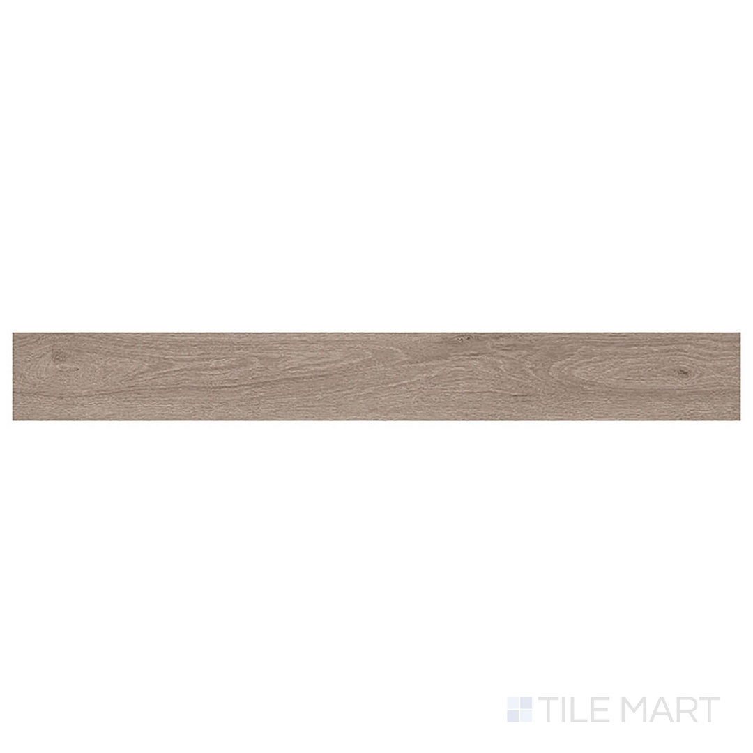 Top-down view of Katavia Bleached Elm 6x48 low gloss luxury vinyl plank displays soft, light tones with a subtle, airy wood grain.